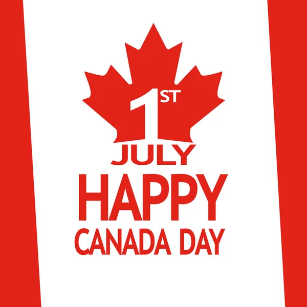 캐나다의 캐나다 잎새는 바탕에 고립되어 Canada Day Holiday Banner Design — 스톡 사진