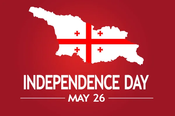 Happy Independence Day Georgia Abstract Święto Narodowe Życzenia — Zdjęcie stockowe