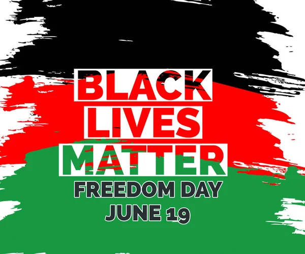 Juneteenth Independence Day Black Lives Matter June 1865 Freedom Day — 스톡 사진