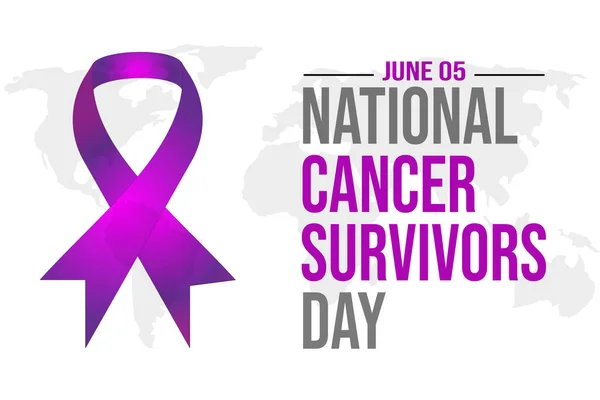 Фиолетовая Лента Символ Осознания Рака Иллюстрация Национального Дня Больных Раком — стоковое фото