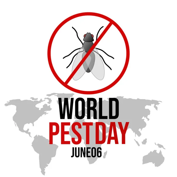Всемирный День Вредителя Карта Мира Иллюстрациями День Комаров Тематический Логотип — стоковое фото