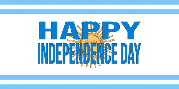 Happy Independence Day Argentyna Flaga Tle Nowoczesny Abstrakcyjny Szablon Ilustracji — Zdjęcie stockowe