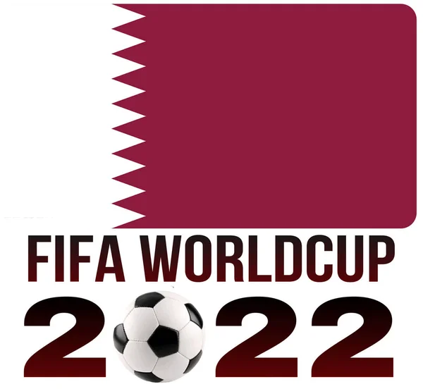 Football Tournament Football Cup Background Design Template Text Written Fifa — Stockfoto