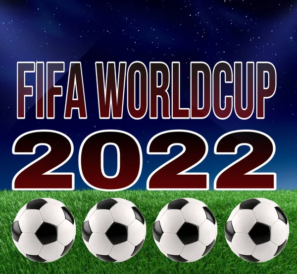 Copa Mundo Fifa 2022 Estilo Moderno Design Modelo Abstrato — Fotografia de Stock