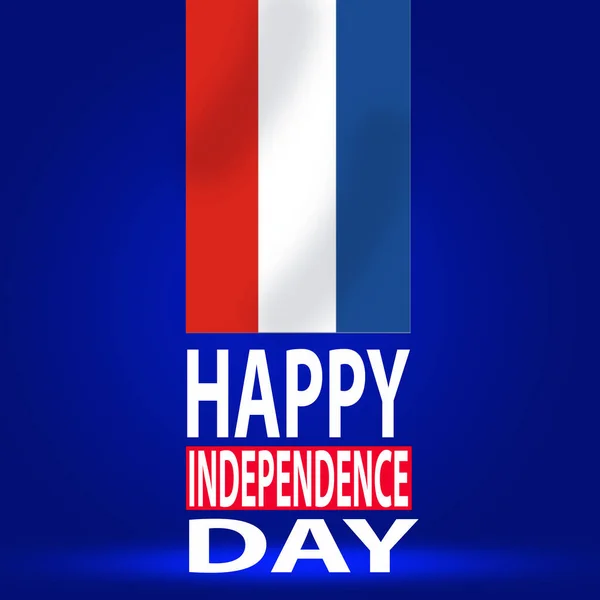 Feliz Dia Independência Holanda Papel Parede Com Bandeira Ondulada Abstrato — Fotografia de Stock
