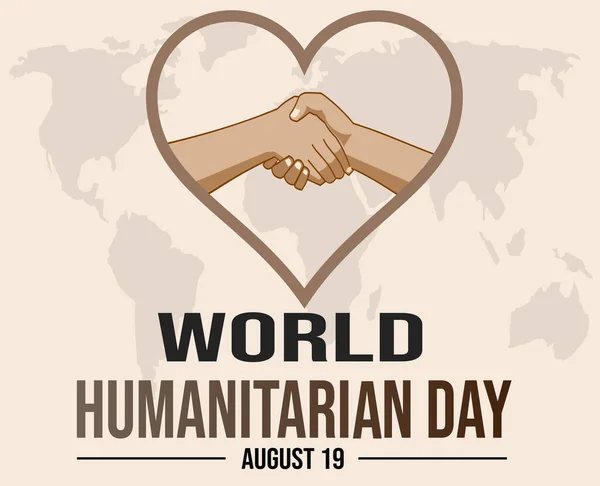 Каждый Год Августа Отмечается Всемирный День Гуманитарной Помощи Почтить Память — стоковое фото