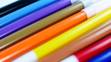 İşaretlerin renkli dokusu. Renkli ve neşeli arka plan kavramı için