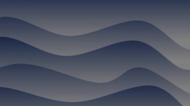 Soyut arka plan siyah gri dalga şeklinin basit bir animasyonu. karanlık, modern, lüks konsept.