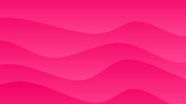 Pembe dalga şeklinin soyut arkaplanının basit animasyonu