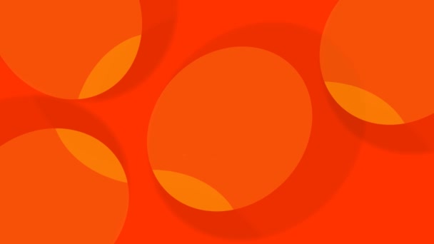 Абстрактный Минимальный Фон Оранжевого Цвета Динамический Дизайн Баннера — стоковое видео