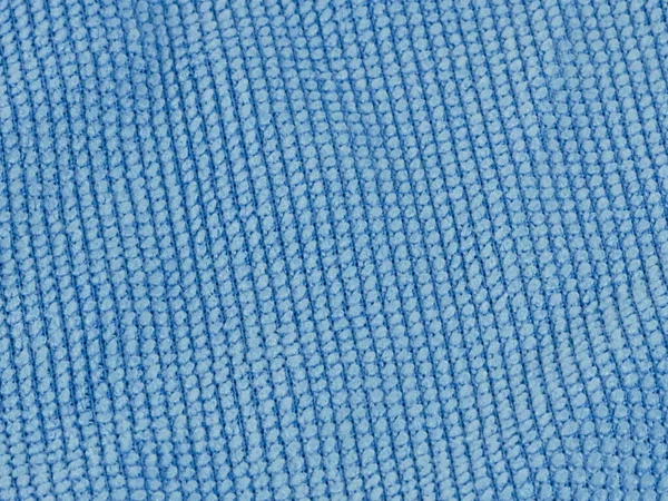 Blue Microfiber Cleaning Cloth Texture Background — Stock Photo, Image