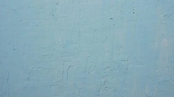 Blue Cyan Painted Stucco Parete Texture Sfondo Astratto — Foto Stock