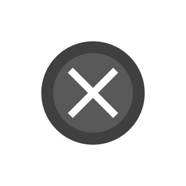 vector icon not accepted, has failed, on white background.