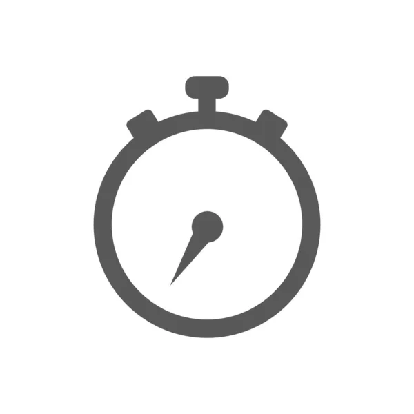 Stopwatch Timer Icon Vector White Background - Stok Vektor