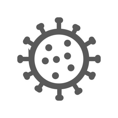 Corona virus vector icon on white background. illustration for graphic and web design