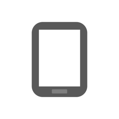 vector tablet device icon on white background. illustration for graphic and web design.