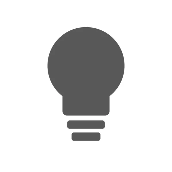 Vector Light Bulb Icon White Background Illustration Graphic Web Design — Stockvector