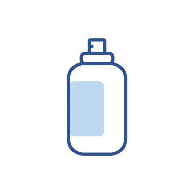 sanitizer spray icon lineal color. simple vector logo illustration.
