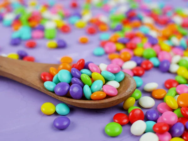 Colorful Sweet Candy Rainbow Candy Sprinkles — Stock Photo, Image