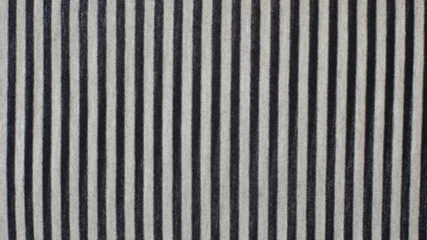 Zwarte Grijze Strepen Stof Close Textuur Van Tafelkleed — Stockfoto