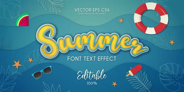 텍스트 Editable Vector Design Illustration — 스톡 벡터