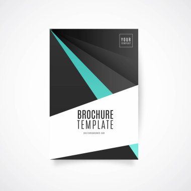 Zarif tasarımı olan soyut broşür şürü
