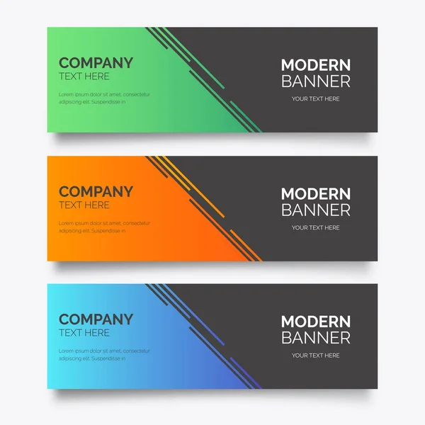 Moderne Business Banner Vorlage Vektor Design Illustration — Stockvektor