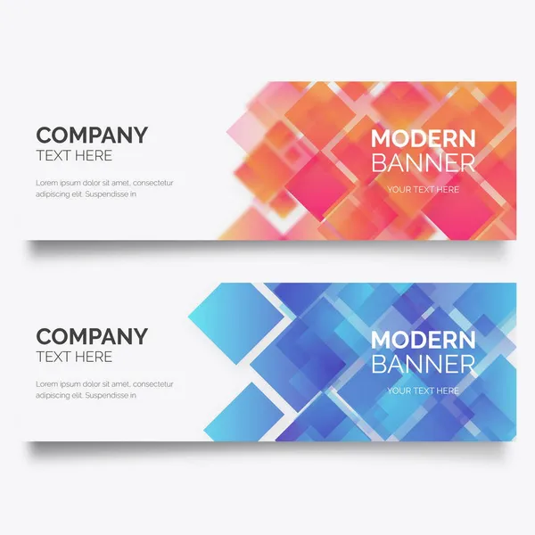 Moderne Business Banner Mit Geometrischen Formen Vektor Design Illustration — Stockvektor