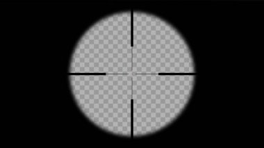 Modern sniper crosshair görünüm vektör tasarımı çizimi