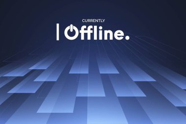 Şu anda soyut 3d şekilli çevrimdışı arkaplan tasarım şablonu tasarım vektör çizimi