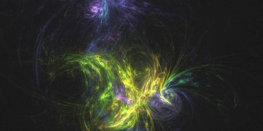 Soyut çok renkli ışık arkaplanı 3B görüntüleme