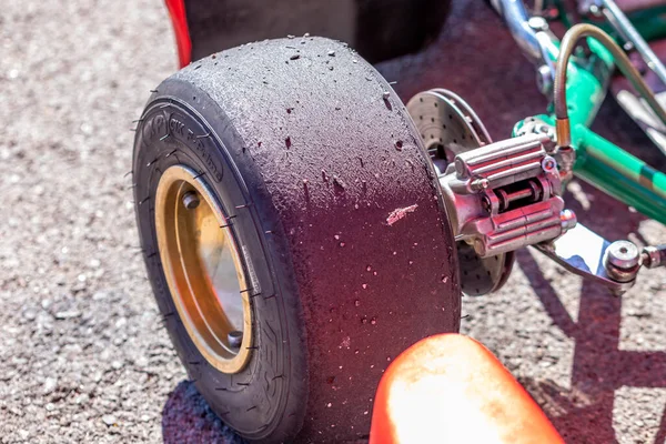 Worn Kart Tire Race — Stock Photo, Image