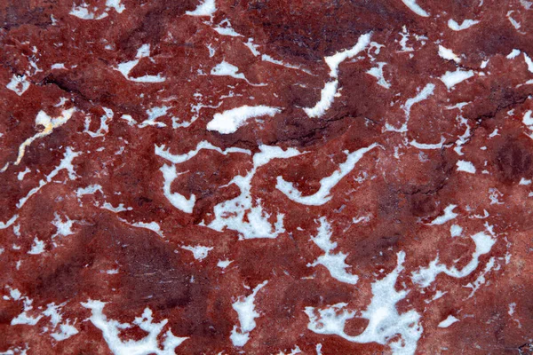 Rugosa Abstrato Pedra Parede Vermelho Branco Grunge Padrão Fundo Textura — Fotografia de Stock