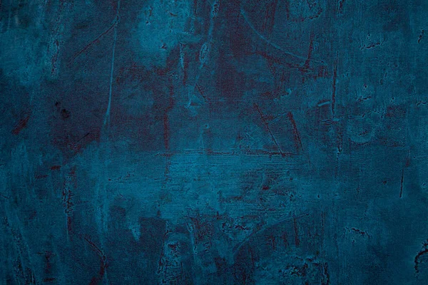 Absztrakt Sötét Kék Fal Weathered Durva Grunge Háttér Textúra — Stock Fotó