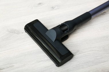 vacuum cleaner on a light background. top view