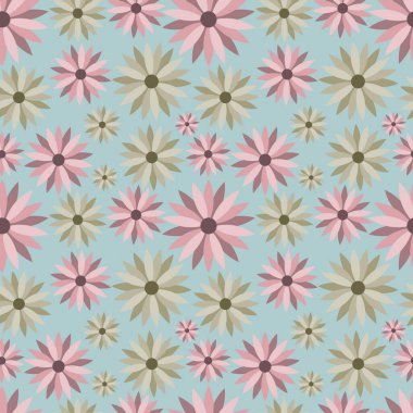   Kusursuz desenli çiçekler düzdür