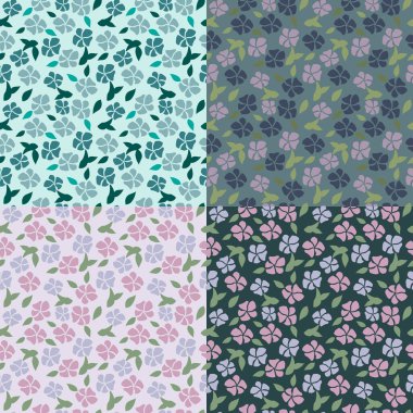    Kusursuz desenli çiçekler düzdür