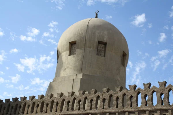 Caire Dôme Rond Mosquée Ibn Tulun — Photo