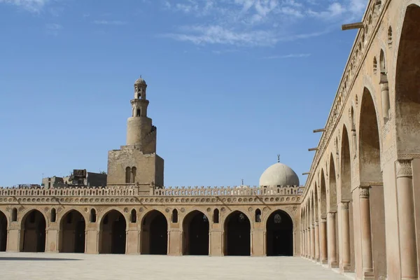 Cour Mosquée Ibn Tulun Une Des Anciennes Caire — Photo