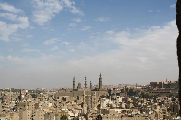 View Cairo Spiral Minaret Ibn Tulun Mosque — Stock Photo, Image