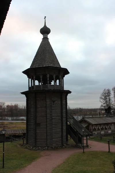 Sankt Petersburg Holzglockenturm Alten Russischen Stil — Stockfoto