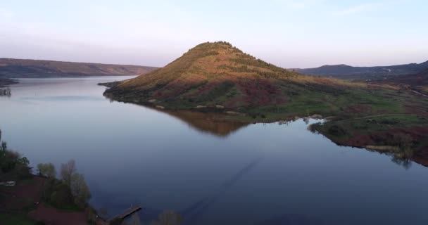 Hermoso Paisaje Plano Aéreo Francia Europa Magnífica Tierra Verde Alta — Vídeos de Stock