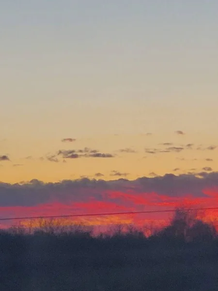 Beautiful Sunset Backdrop Gorgeous Color — Stock Photo, Image