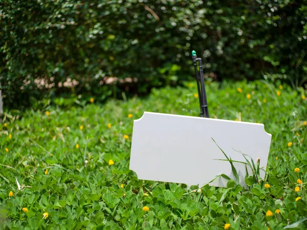 maket ve bahçe için beyaz etiket