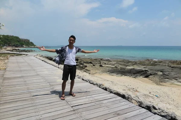 Hombre Playa — Foto de Stock