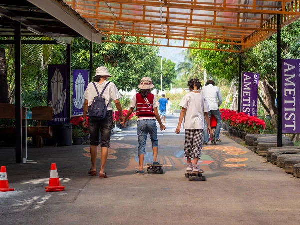 Thailandia Uttaradit Dic 2021 Atmosfera Natalizia Cafe Amatis — Foto Stock