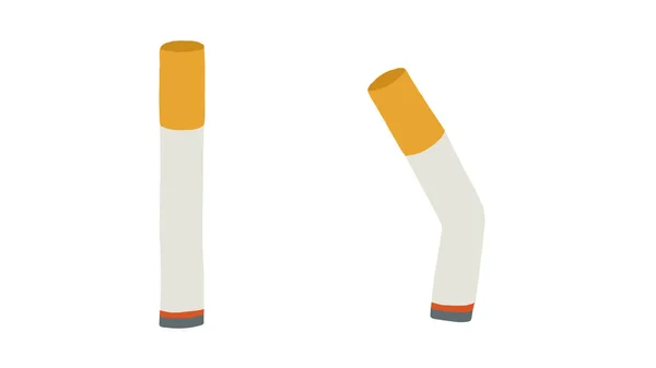 Cigarrette White Background Drawing — Stok fotoğraf