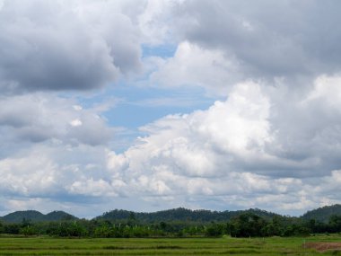 Mountain and sky at Phetchabun, Thailand.