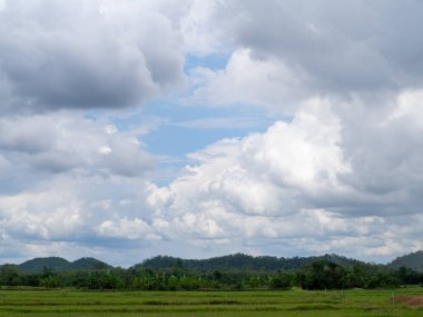 Mountain and sky at Phetchabun, Thailand.