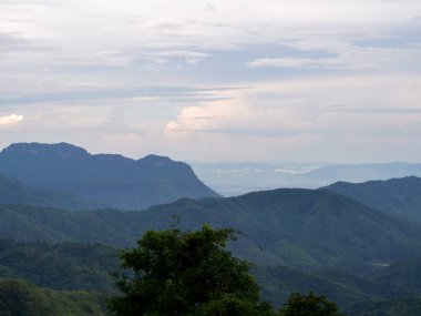 Mountain and sky at Phetchabun, Thailand.